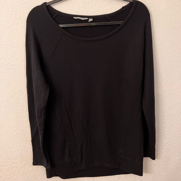 Athleta black soft long sleeve top blouse womens size small - Picture 1 of 9